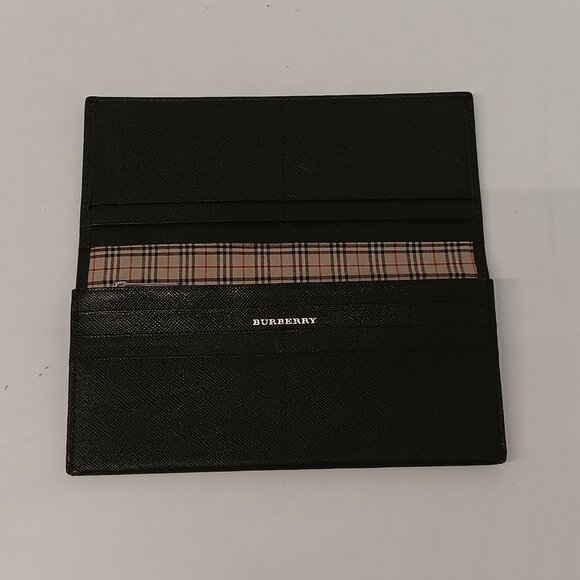 Burberry Vintage Unisex Nova Check Ivy Green Leather Wallet - Picture 7 of 16